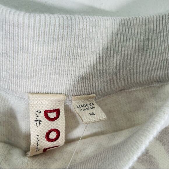 NWT Anthropologie Dolan White Gray Zebra Sweater Knit Ruffle Skirt XS New - Picture 6 of 15